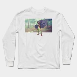 wild hair person Long Sleeve T-Shirt